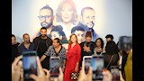 منة شلبي وهادي الباجوري وكريم فهمي في عرض فيلم هيبتا 2