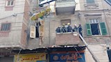 انهيار أسقف عقار في الإسكندرية والحماية المدنية تتدخل