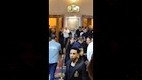 هنادي مهنا وأحمد خالد صالح في عزاء والد محمد رمضان (2)