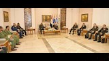 وزير الدفاع ورئيس الأركان يلتقيان قادة الوفود العسكرية (22)