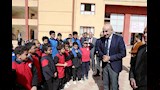 وزير التعليم مع تلاميذ المدرسة المصرية اليابانية 
