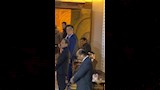 رامي إمام وعادل إمام في عزاء شقيقة عادل إمام (1)