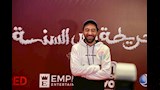 محمد سلام اثناء التصوير في عرض فيلم خريطة رأس السنة (2)