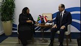 الرئيس السيسي والتنزانية سامية حسن