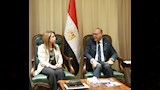 محمد جبران يستقبل السيدة عايدة لملوم خبيرة السلامة والصحة المهنية (2)