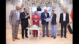وزير الكهرباء يشارك العاملين بالقطاع إفطارهم الجماعي 