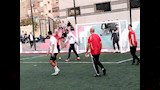 جانب من مباراة لاعبي الاهلي والزمالك