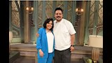الفنانة إسعاد يونس والفنان مصطفى غريب