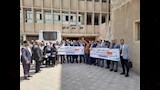 وقفات احتجاجية للمحامين بمحاكم كفر الشيخ