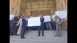 وقفة احتجاجية للمحامين
