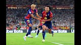 كابشن احتفال كوندي لاعب برشلونة