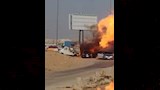 انفجار خط غاز بطريق الواحات (6)