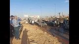 انفجار خط غاز على طريق الواحات