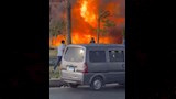 انفجار خط غاز على طريق الواحات
