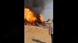 انفجار خط غاز على طريق الواحات