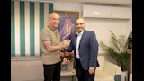  سالم الهندي مع أسامة رشدي داخل مقر روتانا بالقاهرة (2)