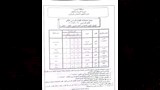 جدول امتحان