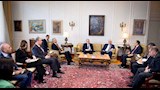 وزير الخارجية يؤكد موقف مصر الداعم للسلطة الفلسطينية (7)