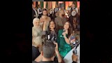 رقص بوسي ولطيفة بحفل زفاف ابن أمير عبدالمجيد (1)