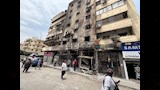 آثار الدمار بمطعم شهير في مصر الجديدة (5)