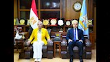 وزيرة البيئة تلتقي محافظ كفر الشيخ (4)