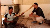 مراسل مصراوي مع أحد مصنعي الاثاث من جريد النخل