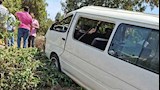 إصابة 6 أشخاص في حادث انقلاب سيارة ميكروباص بالشرقية -صور