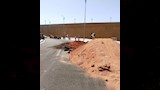 انهيار جزئي بكوبري بديل خزان أسوان (2)