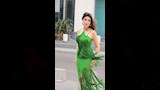 ميرنا جميل ترتدي فستان أخضر من أحدث ظهور (11)
