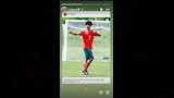 كريستيانو رونالدو يحتفل بالظهور الأول لنجله مع منتخب البرتغال