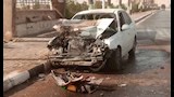 النيران اتت على السيارة الملاكي الاولى