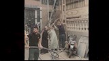 حريق شب بمحول كهرباء