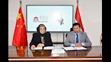 الدكتور أشرف صبحي، وزير الشباب والرياضة ورئيس الاتحاد الأفريقي للرياضة الجامعية، والدكتورة كريمة عبد الكريم (2)