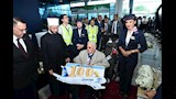 احتفالية توديع أولى أفواج حجاج بيت الله 