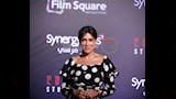 الفنانة انجي المقدم في العرض الخاص لفيلم المشروع X