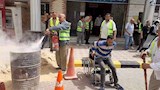 تنفيذ محاكاة حريق بمجلس مدينة كفر الشيخ (15)