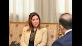 استقبال المستشار محمود فوزي وزير الشئون النيابية الدكتورة حنان حمدان (4)