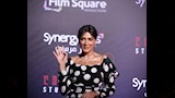 الفنانة انجي المقدم في العرض الخاص لفيلم المشروع X 