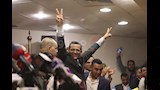 احتفالات خالد البلشي بعد فوزه بمقعد نقيب الصحفيين لدورة ثانية