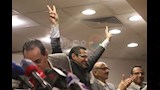 احتفالات خالد البلشي بعد فوزه بمقعد نقيب الصحفيين لدورة ثانية
