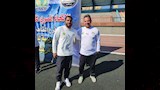 محمد عزت مدرب سيدات الزمالك الجديد مع عادل حسين مدرب الفريق السابق