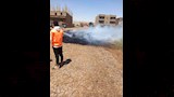 حريق يلتهم جُرن قمح في سوهاج (1)