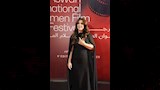 كندة علوش تتسلم تكريمها من مهرجان أسوان لأفلام المرأة