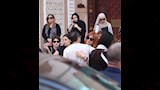 كارول سماحة في جنازة زوجها (2)