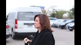 الهام شاهين في جنازة زوج كارول سماحة (1)