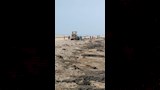 رصد بقعة التلوث البترولي بأبو رديس 
