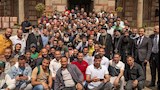 البابا تواضروس يلتقي أبناء الكنيسة القبطية في صربيا 