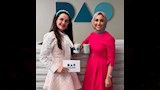 شام الذهبي تحتفل باعادة فتح عيادتها (2)