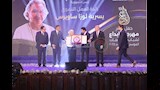 تكريم يسرية لوزا ساويرس خلال مهرجان إبداع لشباب الجامعات (7)