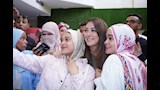 مشاركة كندة علوش في مهرجان أسوان لافلام المرأة بحضور أهالي أسوان 